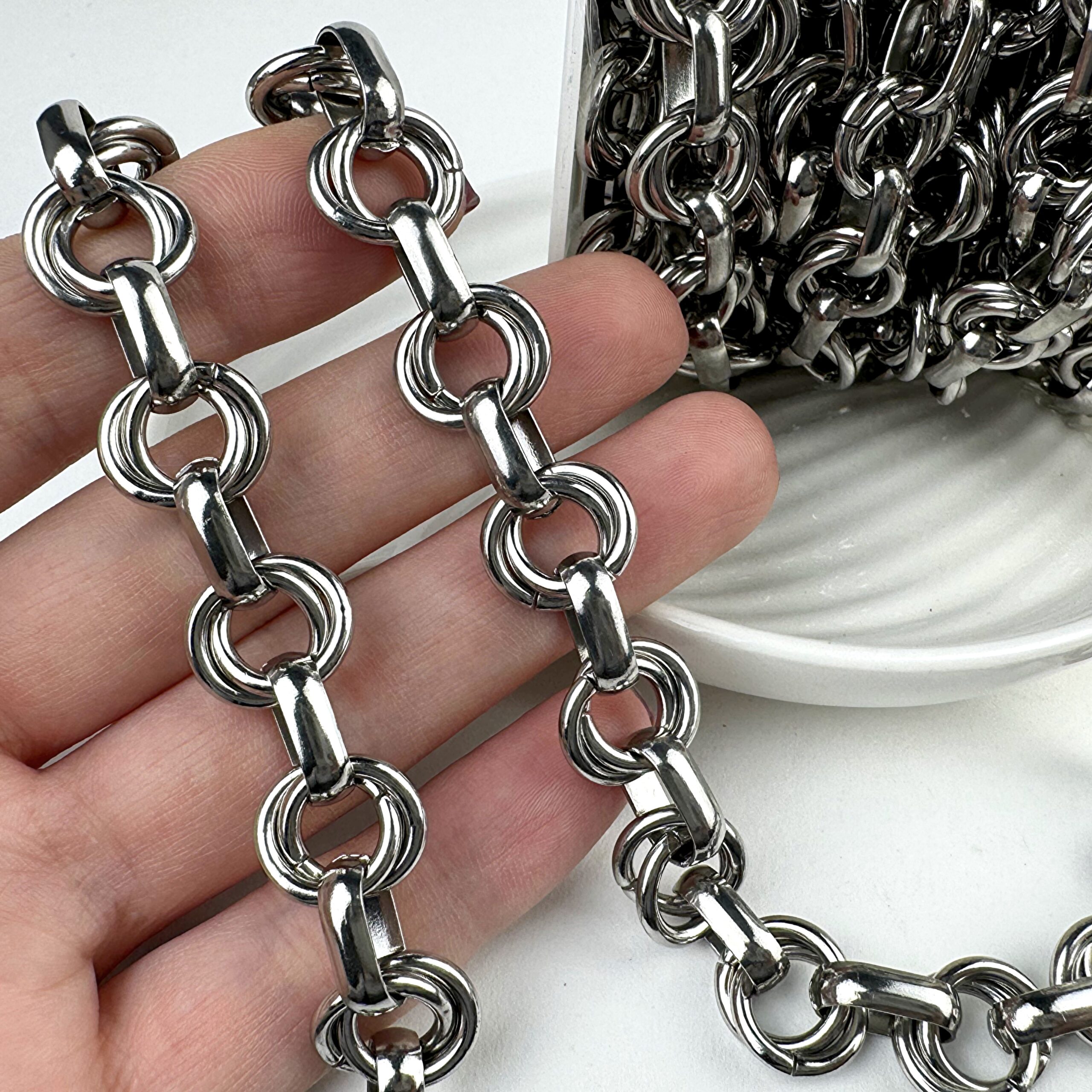 Цепочка ХС Мощная Стильная 13х8х3.5мм №1448