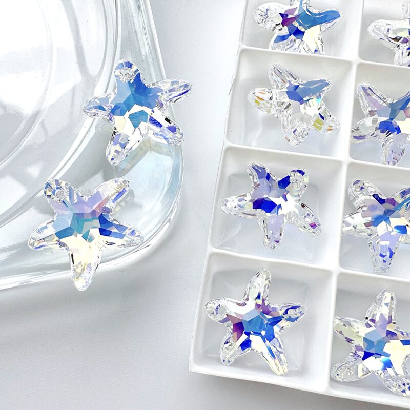 Кристалл SWAROVSKI Морская Звезда 16мм Цвет Crystal (001) Aurore Boreale (AB) №3518